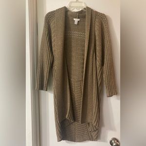 Chico’s Knit Brownish Beige Cardigan